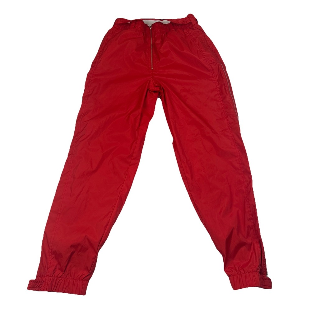 ESCADA Sport Red Nylon Track Pants Women's Large (26x29)